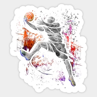 Basketball player - basketball - BBall - slam dunk Sticker